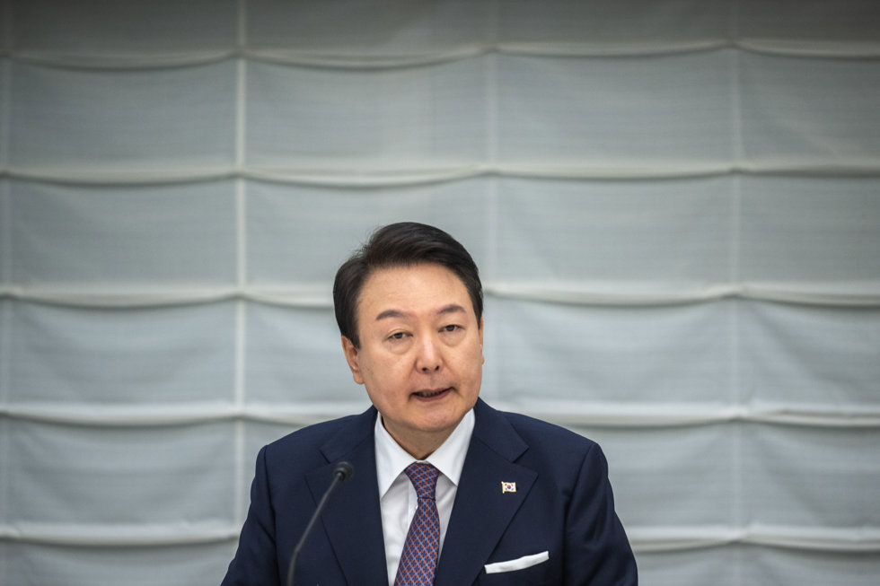 El presidente de Corea del Sur, Yoon Suk Yeol.