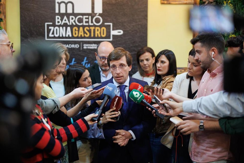 El alcalde de Madrid y candidato del PP a la reelección de la Alcaldía, José Luis Martinez-Almeida.
