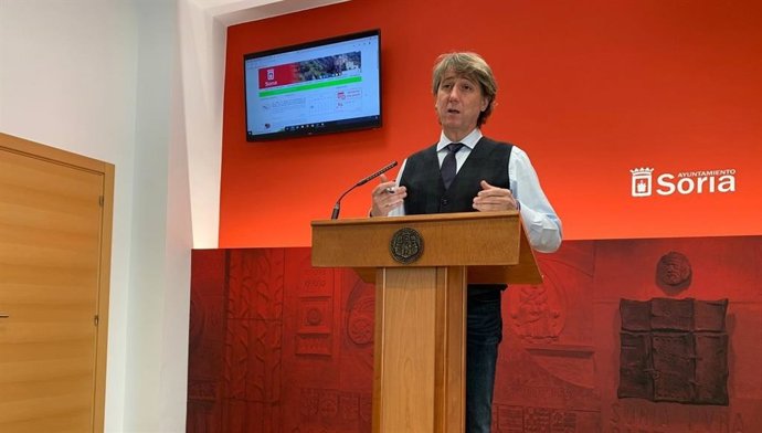 El alcalde de Soria explica los asuntos de la Junta de Gobierno Local.