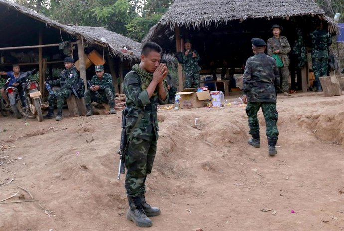 Archivo - Milicianos karen rebeldes en Birmania