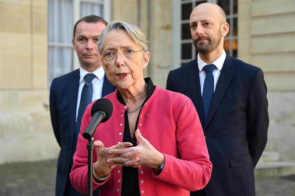 La primera ministra de Francia, Elisabeth Borne.