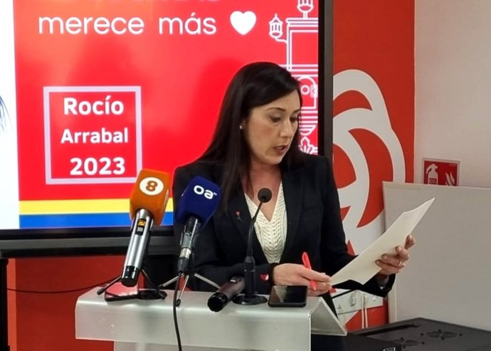 Rocío Arrabal en rueda de prensa.