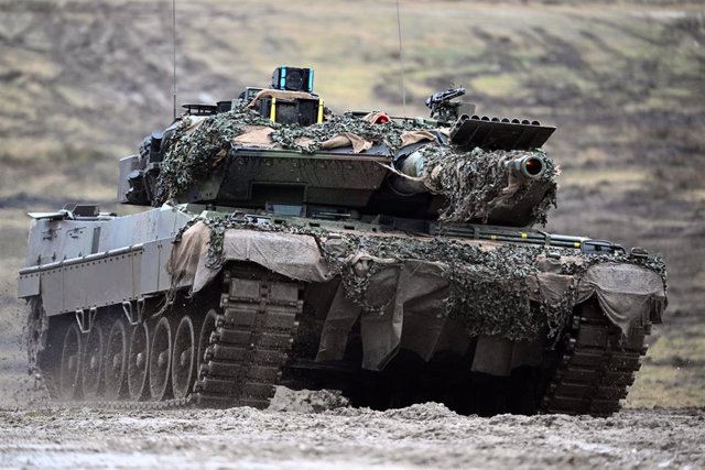 Archivo - Carro de combate modelo Leopard en Alemania