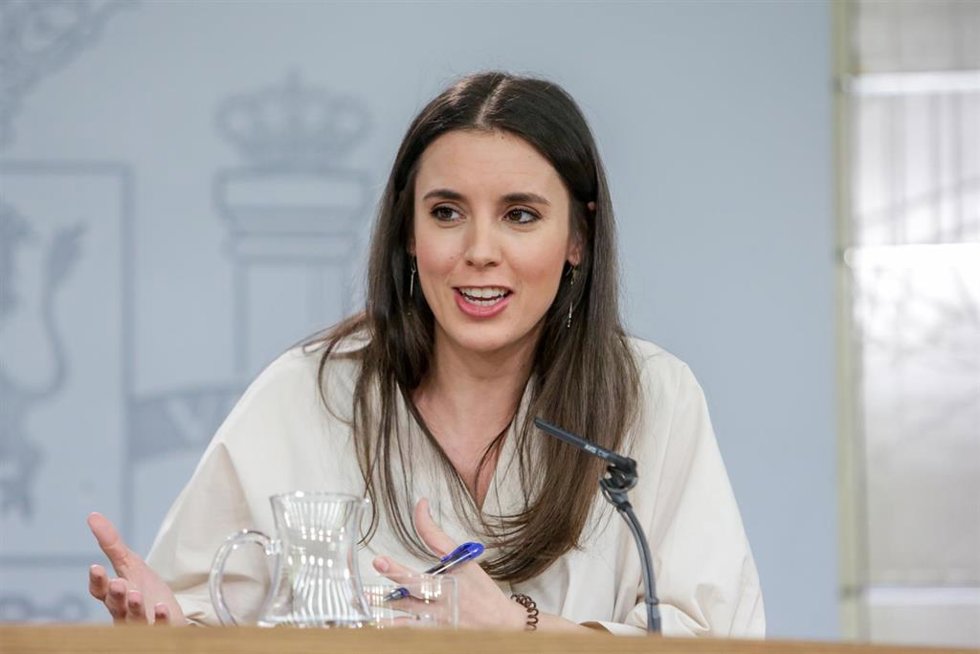 Archivo - La ministra de Igualdad, Irene Montero