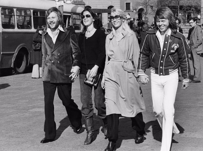 Los cuatro integrantes de la banda sueca ABBA