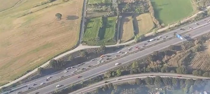 ARCHIVO - Imágenes del Servei Catal de Trnsit (Sct) en la operación retorno de Semana Santa en Catalunya de 2021