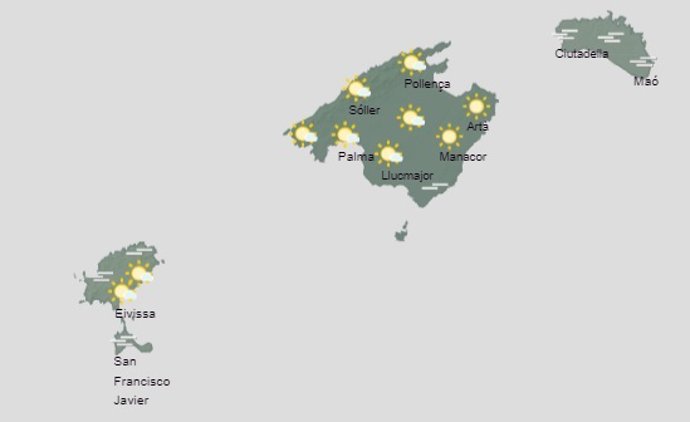 El tiempo hoy martes, 11 de abril, en Baleares.