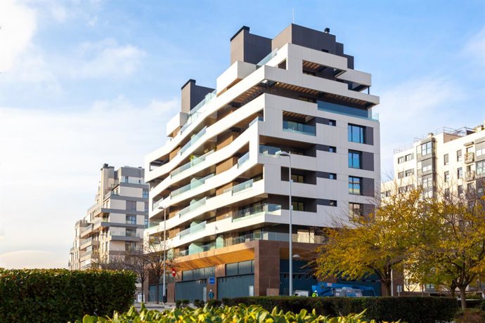 Imagen de la espectacular fachada del proyecto, desarrollado por el estudio BOD Arquitectura