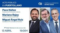 Rajoy acompañará a Núñez este jueves en Puertollano en un acto junto al candidato de la localidad