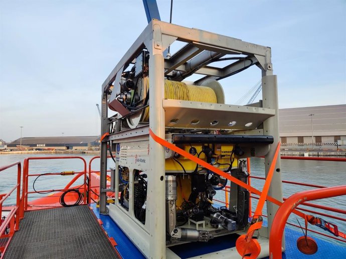 Robot Comanche de Salvamento Marítimo a bordo del buque Don Inda.