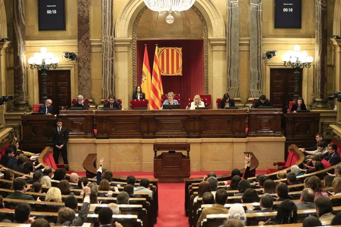 Votación en el Parlament, a 23 de marzo de 2023.