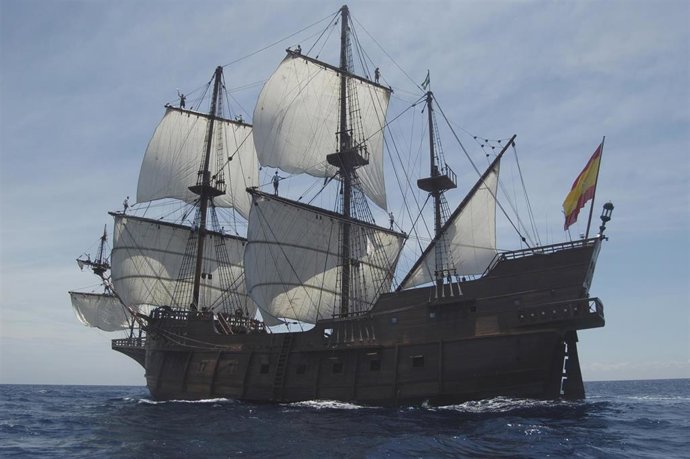 Archivo - Una réplica del Galeón Andalucía podrá visitarse entre el 13 y el 16 de mayo en el puerto de Cartagena
