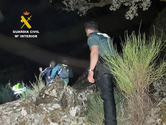 Imagen del rescate de los senderistas