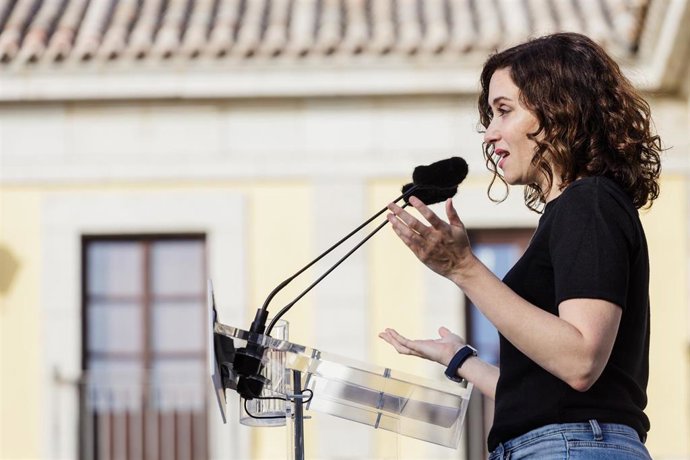 La presidenta de la Comunidad de Madrid, Isabel Díaz Ayuso. Archivo.