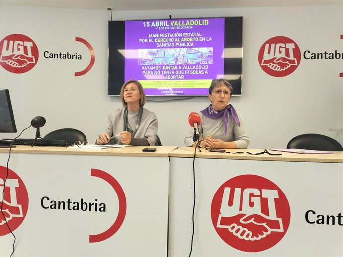 Charo Quintana y Ana Bolado, de la Comisión 8 de Marzo