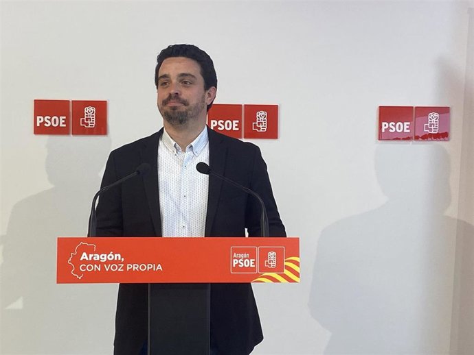 El secretario de Organización del PSOE Aragón, Darío Villagrasa.