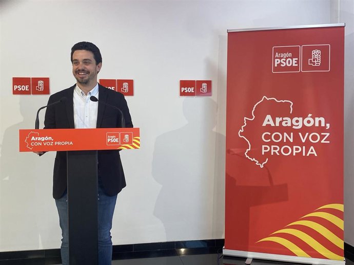 El secretario de Organización del PSOE Aragón, Darío Villagrasa.