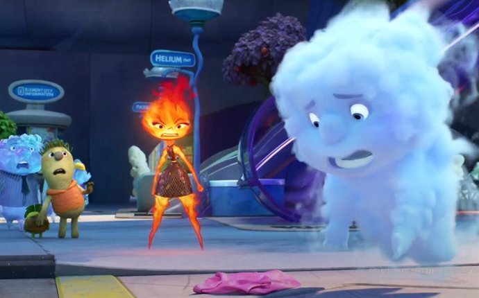 Archivo - Fuego presenta a los cuatro elementos en el divertido tráiler de Elemental, la nueva película de Pixar