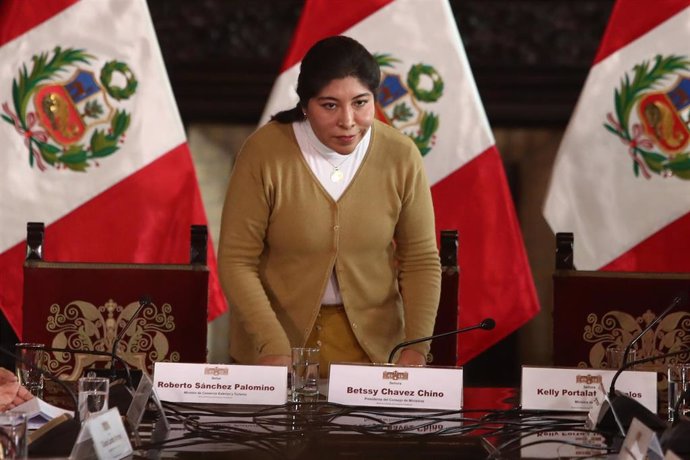 Archivo - La ex primera ministra de Perú Betssy Chávez