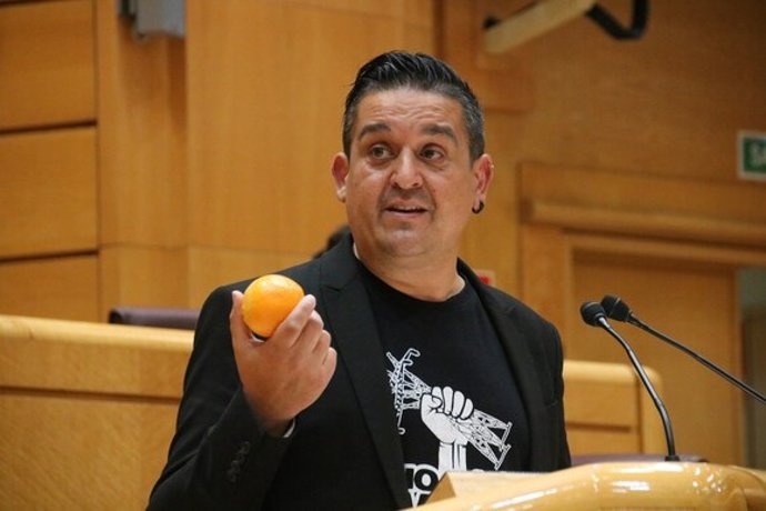 Archivo - El portavoz de Compromís en el Senado, Carles Mulet.