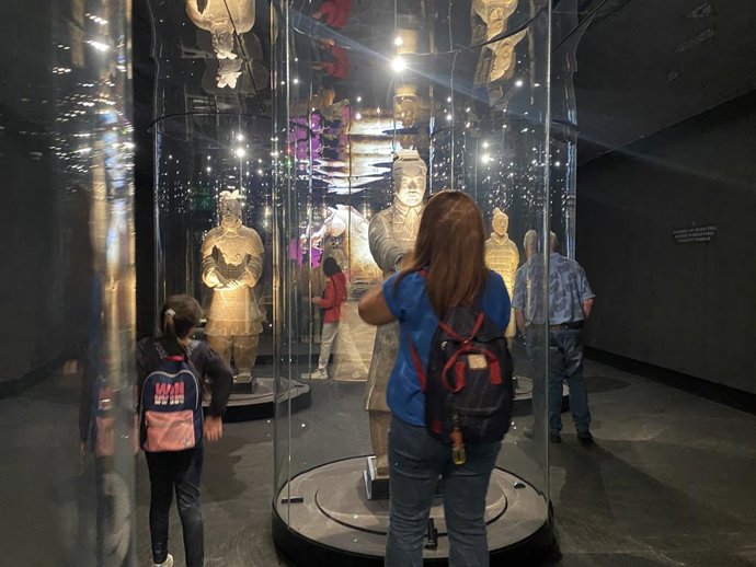 La exposición 'El legado de las dinastías Qin y Han, China. Los Guerreros de Xi'an' que se exhibe en el Museo Arqueológico de Alicante (MARQ) hasta enero de 2024.