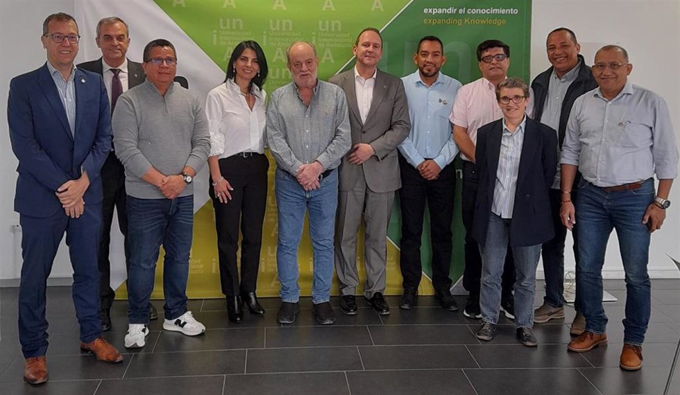 Imagen de la recpeción a rectores colombianos del SUE-Caribe en La Rábida (Huelva).