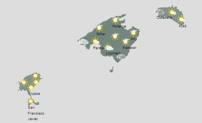 El tiempo hoy miércoles, 12 de abril, en Baleares.