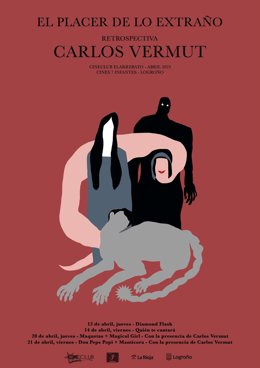 Cartel diseñado por Carlos Vermut para la retrospectiva en Logroño