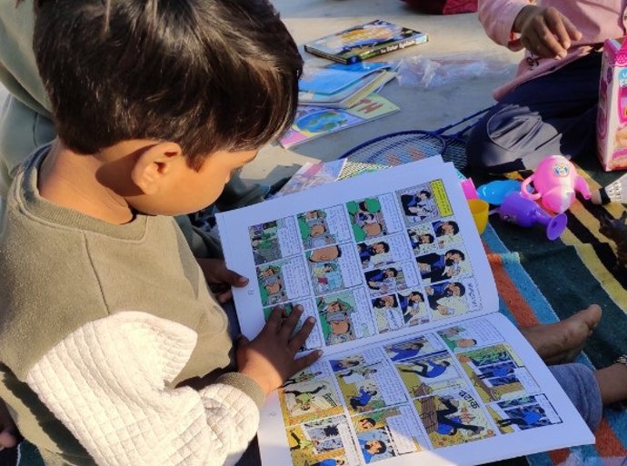 Se darán libros a los niños para que aprendan a su ritmo en función del grado de escolarización previo que tengan