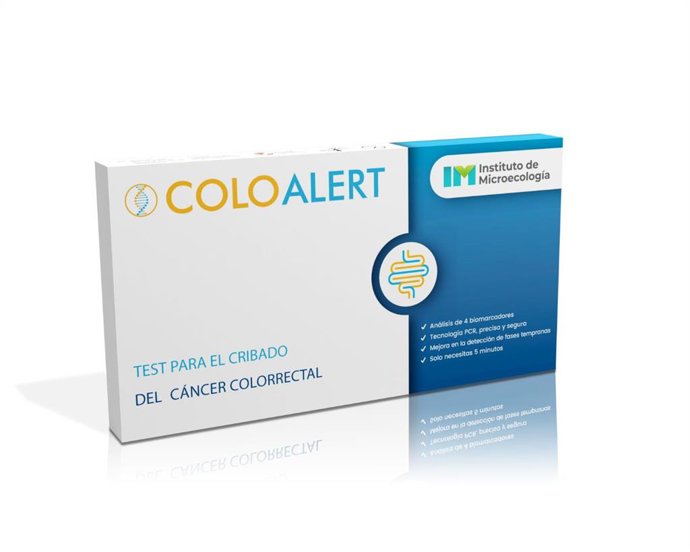 Kit del test ColoAlert a la venta en España y Portugal.
