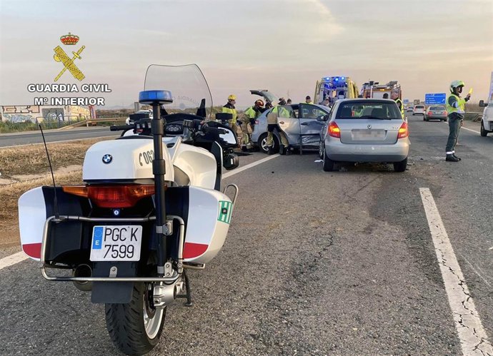 Imagen de uno de los accidentes provocados por la investigada