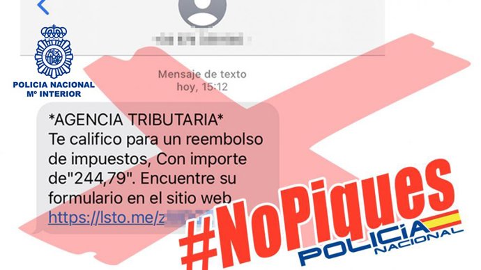 Se trata de la técnica del 'smishing'