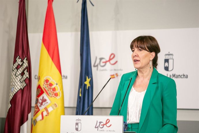 La portavoz del Gobierno de Castilla-La Mancha, Blanca Fernández