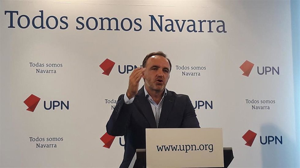 Archivo - El presidente de UPN, Javier Esparza.