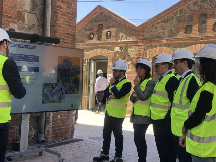 El presidente Pere Aragons y la consellera Teresa Jord visitan la Estación de Tratamiento de Agua Potable del Bess