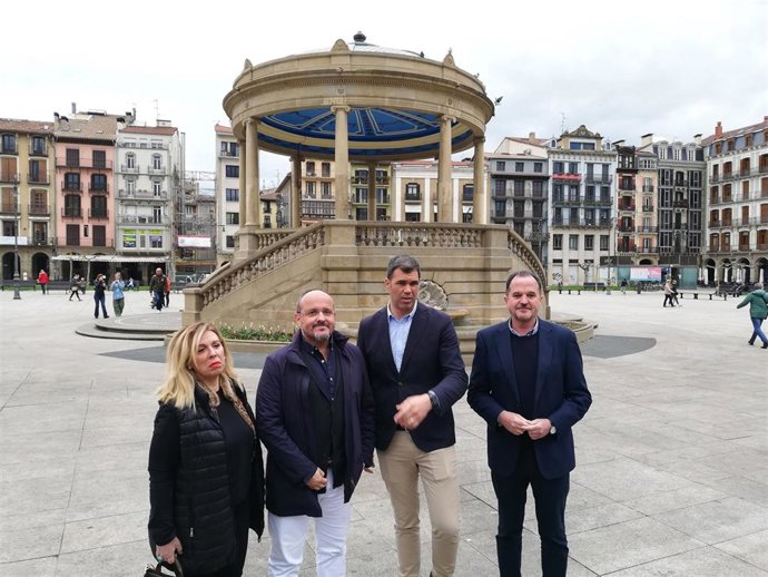 Amelia Salanueva, Alejandro Fernández, Javier García y Carlos Iturgáiz, del PP.