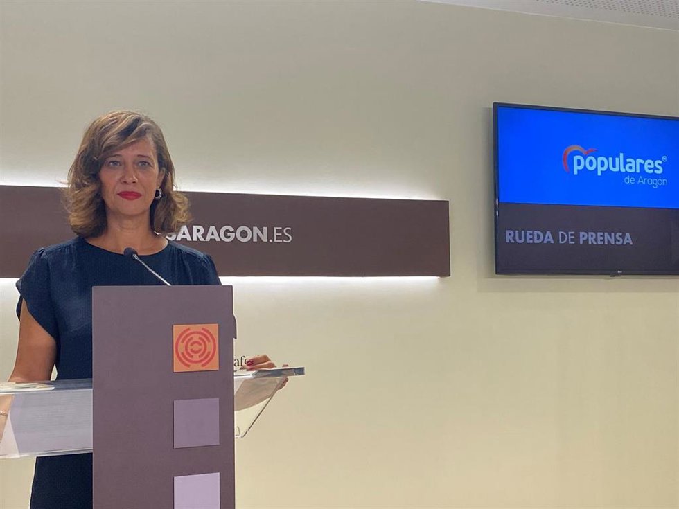 Archivo - La diputada del PP Marian Orós.