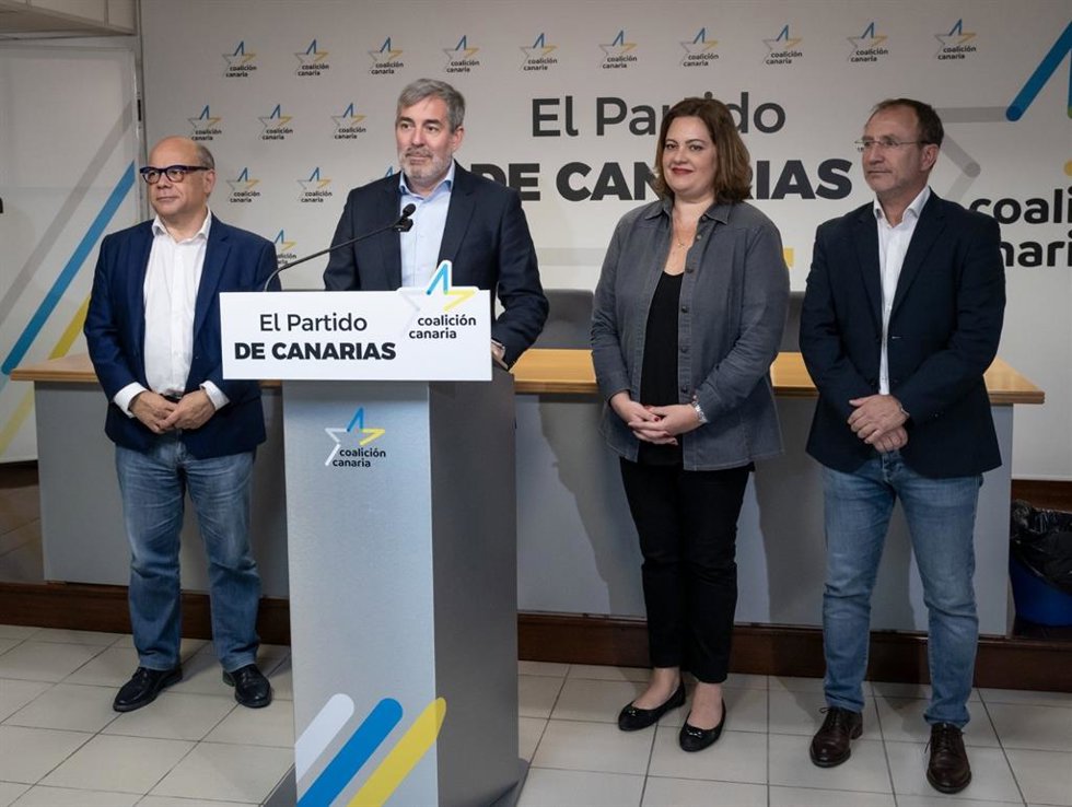 El secretario general nacional de CC y candidato a la Presidencia del Gobierno, Fernando Clavijo, presenta la lista autonómica