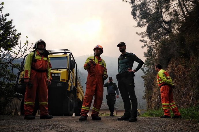 Imagen de archivo de Bomberos de Asturias en un incendio