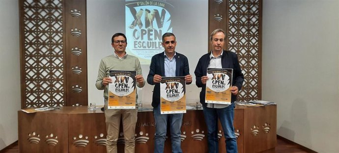 Presentación del XIV Campeonato de España de Esquileo de Merinas y el VI Salón de la Lana, en la sala de prensa de la Diputación Provincial.