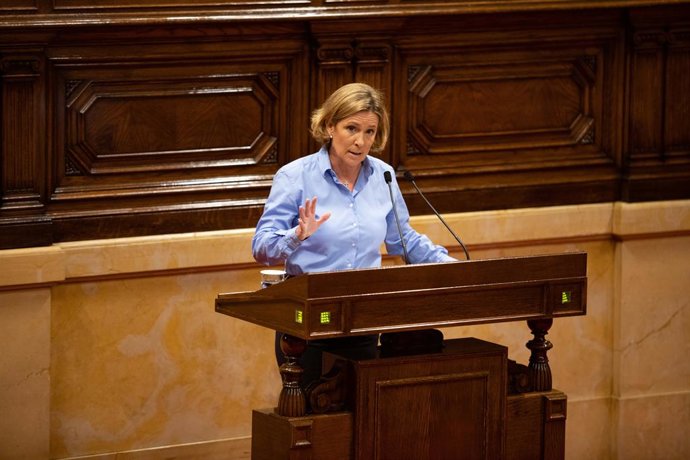 Archivo - La diputada de Vox María Elisa García Fuster
