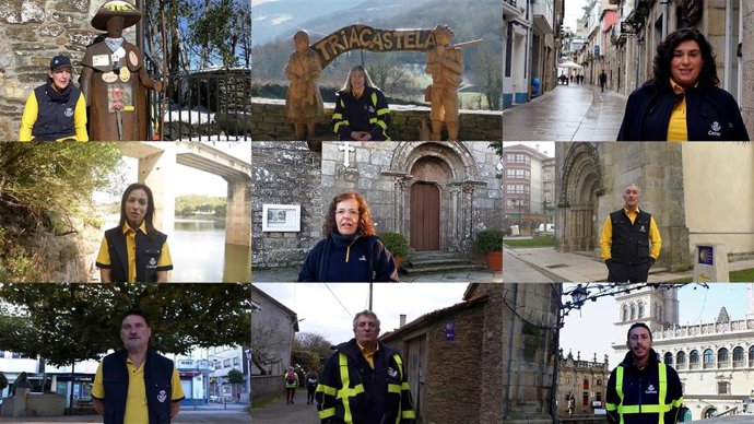 Carteros de Correos invitan a hacer el Camino de Santiago.
