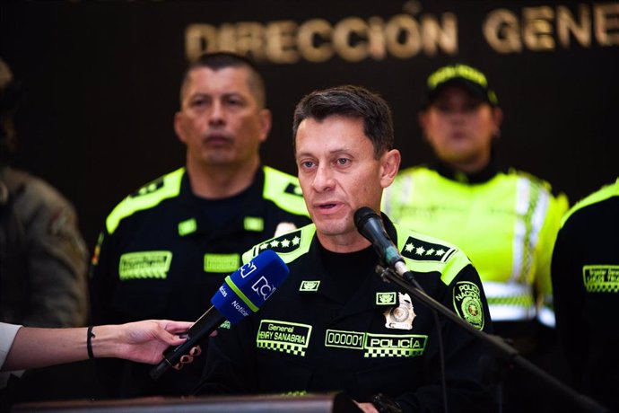 Archivo - El general de la Policía de Colombia, Henry Sanabria.