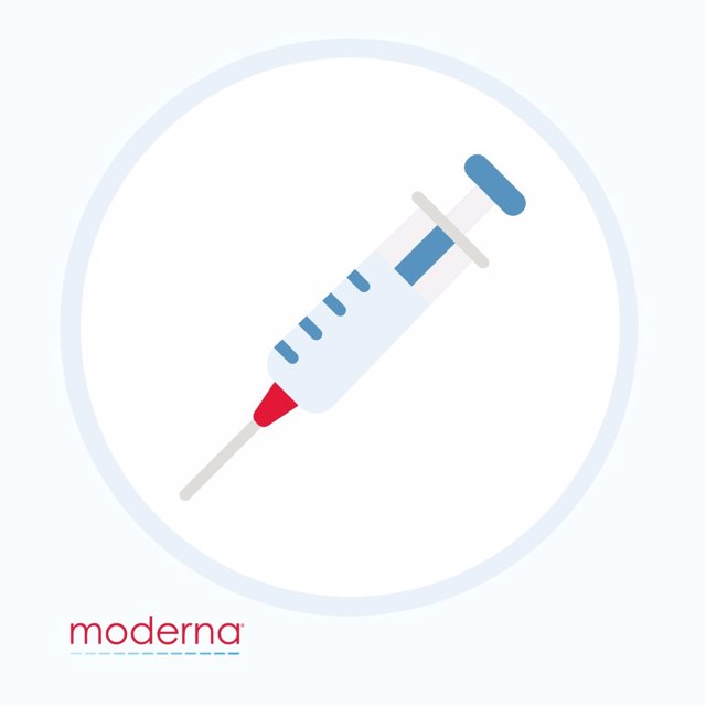 Varias inyecciones de la vacuna de la dosis Moderna durante el inicio de la administración de la cuarta dosis de la vacuna frente al COVID-19. 