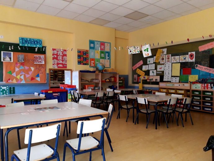 Archivo - Imagen de archivo de un aula.