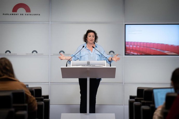 La portavoz del Partido Socialista de Catalunya en el Parlament, Alícia Romero