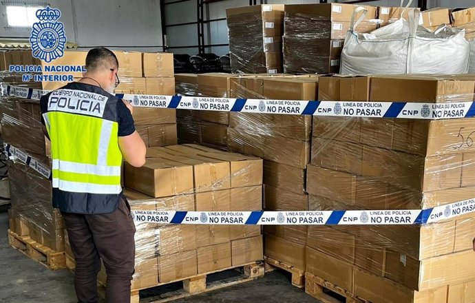 Material intervenido en el marco de la operación policial