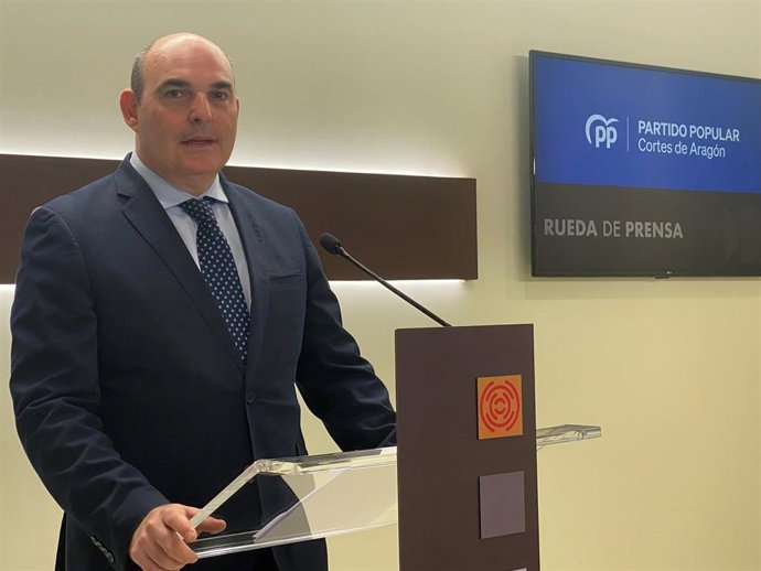 El diputado portavoz de Industria del PP en las Cortes de Aragón, Juan Carlos Gracia.