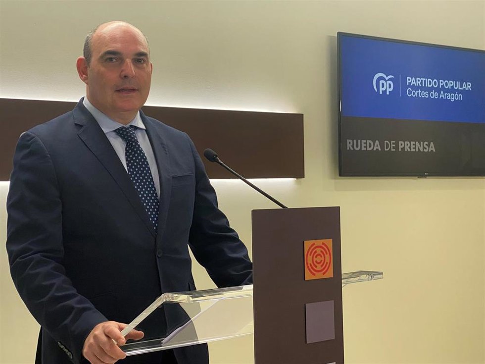 El diputado portavoz de Industria del PP en las Cortes de Aragón, Juan Carlos Gracia.