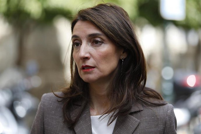 La ministra de Justicia, Pilar Llop, durante la presentación del programa de becas del Ministerio de Justicia en Facultad de Derecho, a 24 de marzo de 2023, en Granada (Andalucía, España).